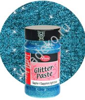 Паста с блестками Glitter Paste 603 сапфир VIVA-DECOR 90 мл