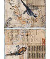 Декупажная карта Base of Art А3, Vintage insects 9